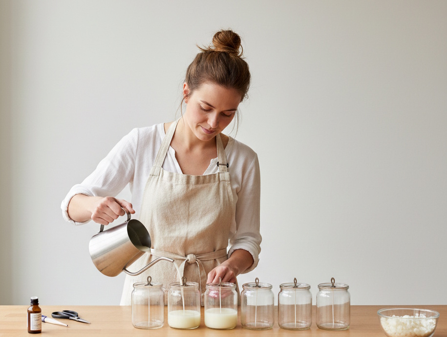 sfeerfoto zelf kaarsen maken